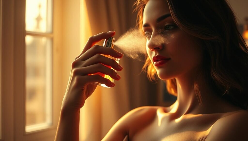 aplicar perfume